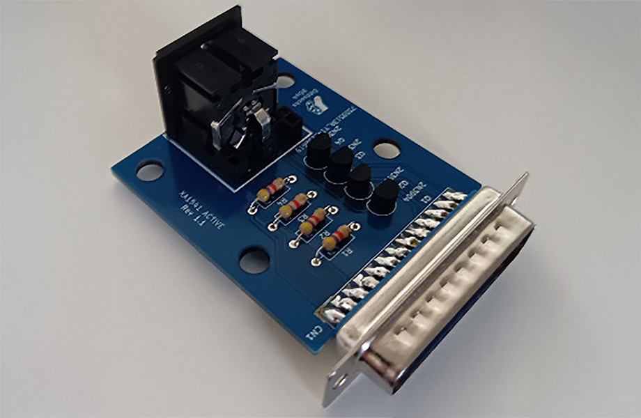 TheOasisBBS's tweet card. The b5s4 XA1541 Active lets you read/write Commodore disks via PC with tools like OpenCBM. Includes 3D-printable case.