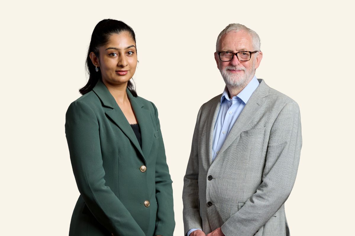 revcomintern's tweet card. Today, Jeremy Corbyn and Zarah Sultana announced the launch of a new left party, aimed at taking on the “corporations and billionaires” and their “rigged system