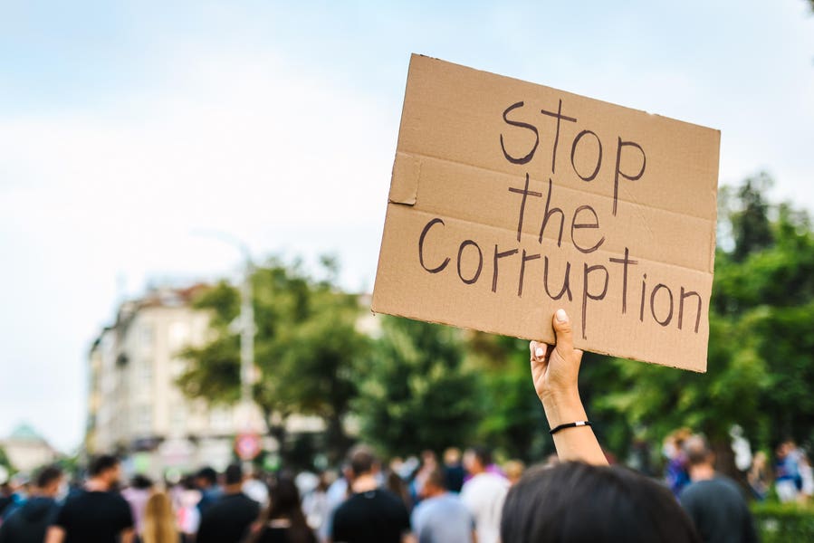 AA_Millsap's tweet card. Reducing corruption will improve local economies and cultivate more trust between voters and elected officials.