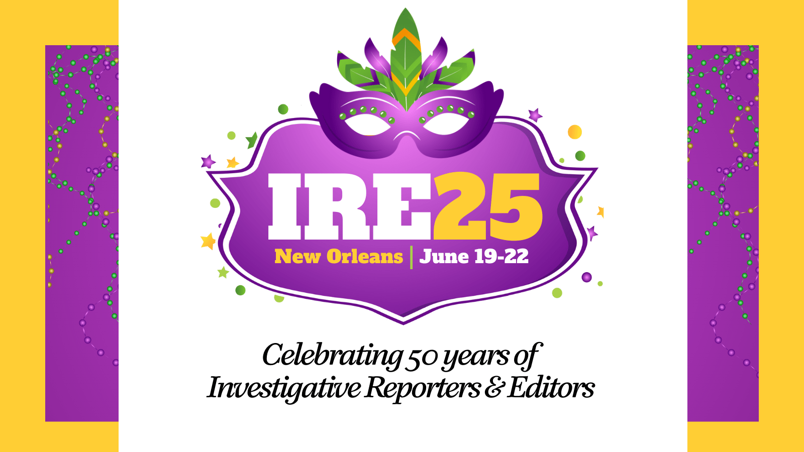 examinationnews's tweet card. Welcome to the #IRE25 conference schedule!