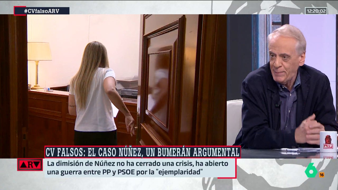 DebatAlRojoVivo's tweet card. El periodista ha indicado que le parece que Óscar Puente tampoco es la persona indicada para 'dar lecciones', recordando que él dice que tiene un máster de la Fundación Jaime Vera cuando lo que dan...