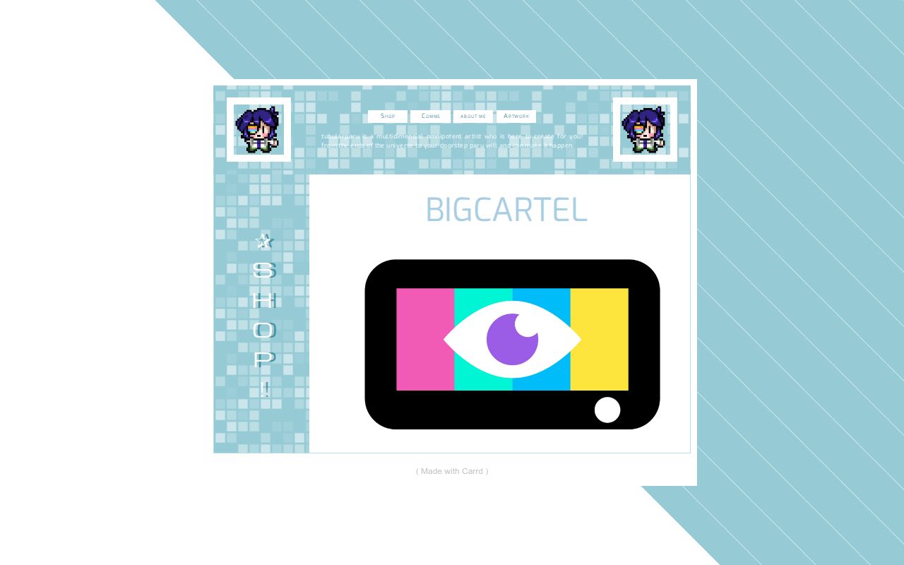 Tubularparu's tweet card. links for paru
