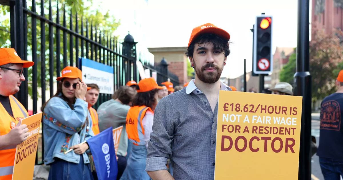 samuelevolpe's tweet card. Resident doctors began the first of five days of strike action on Friday July 25