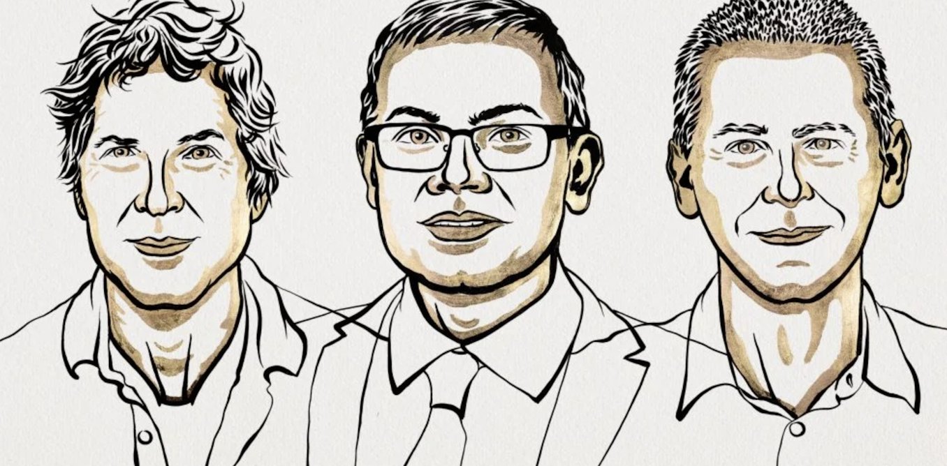 acarbone16's tweet card. À la croisée de la biologie et de l'informatique, le prix Nobel de chimie 2024 célèbre les avancées majeures de David Baker, Demis Hassabis et John Jumper sur les protéines.