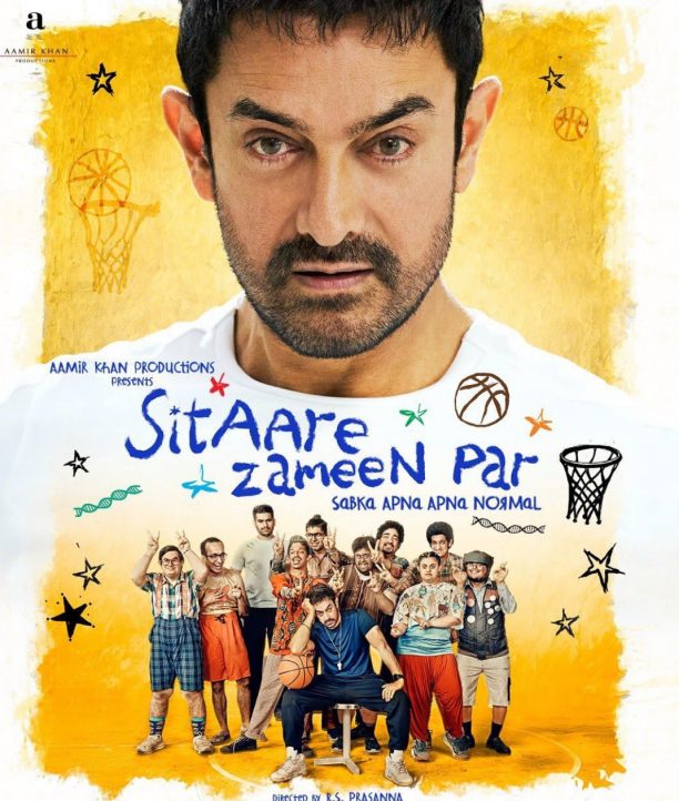 BollySpice's tweet card. Sitaare Zameen Par Director: R.S. Prasanna Movie Cast: Aamir Khan, Genelia D’Souza, Aaroush Datta, Gopi Krishna, Samvit Desai, Vedant Sharma, Ayush Bhansali, Ashish Pendse, Rishi Shahani, Rishabh J…