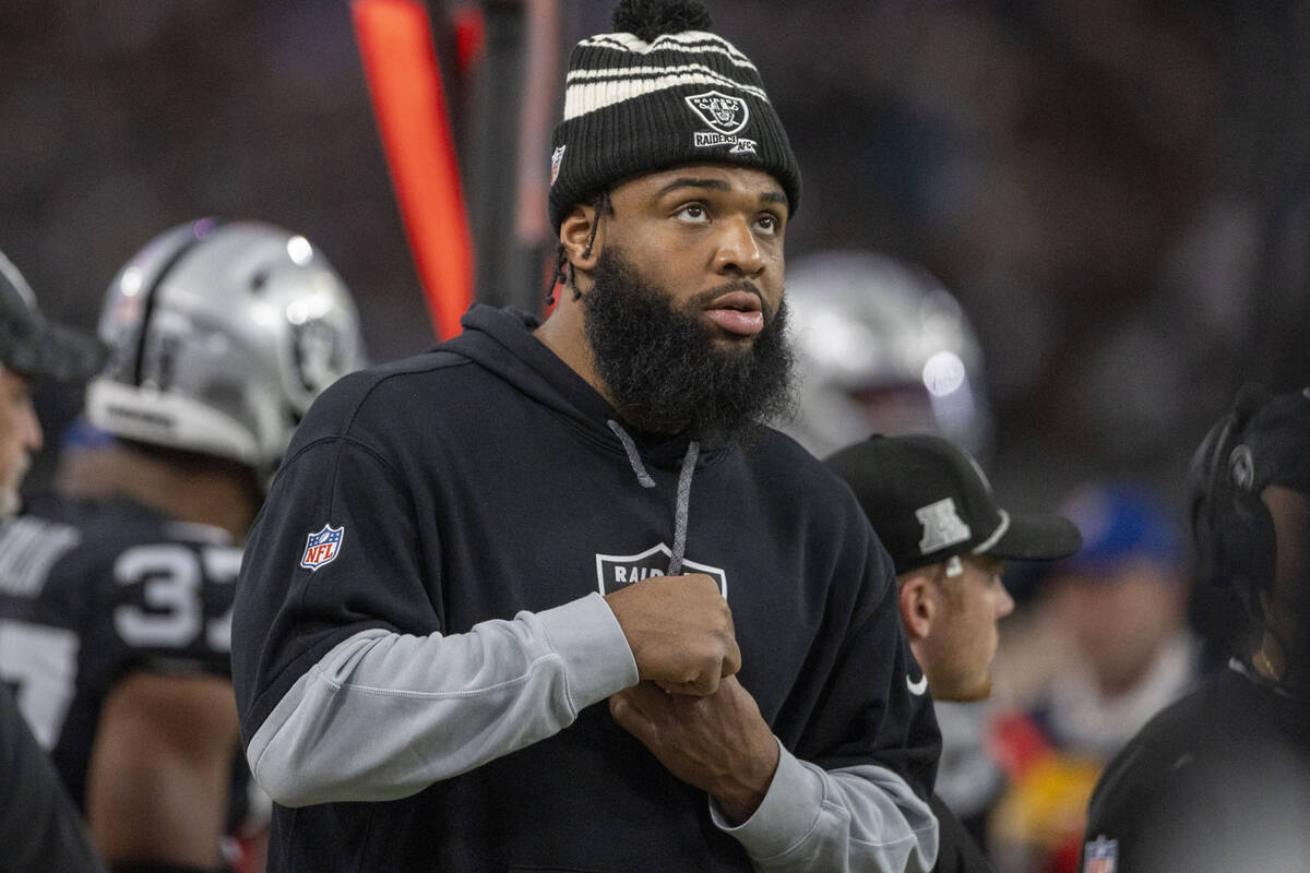 VegasNation's tweet card. The Raiders released defensive tackle Christian Wilkins, who signed a four-year, $110 million contract as a free agent in 2024 but appeared in just five games.