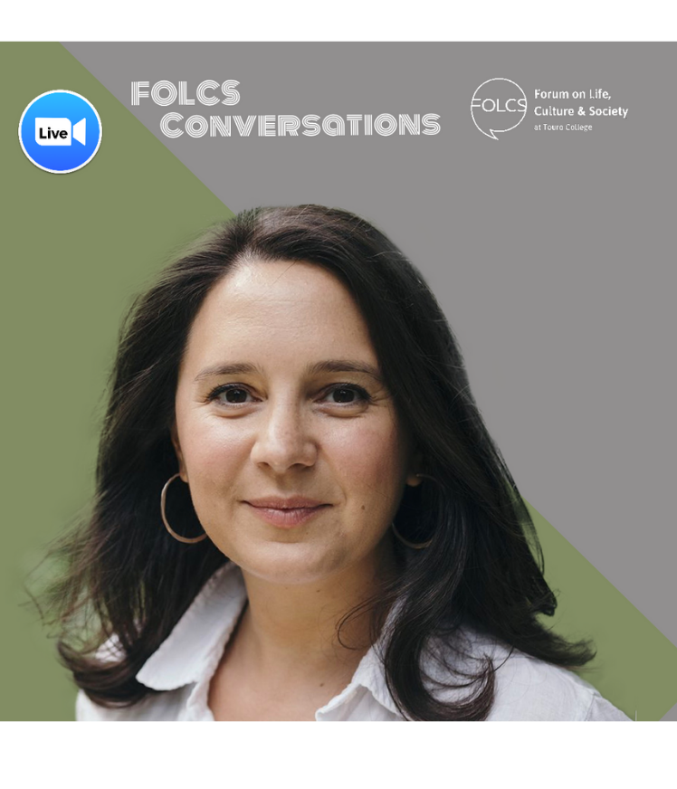 FOLCSevents's tweet card. On October 15, 2020, FOLCS was joined by journalist and author, Bari Weiss, for a Conversation. Watch it here.