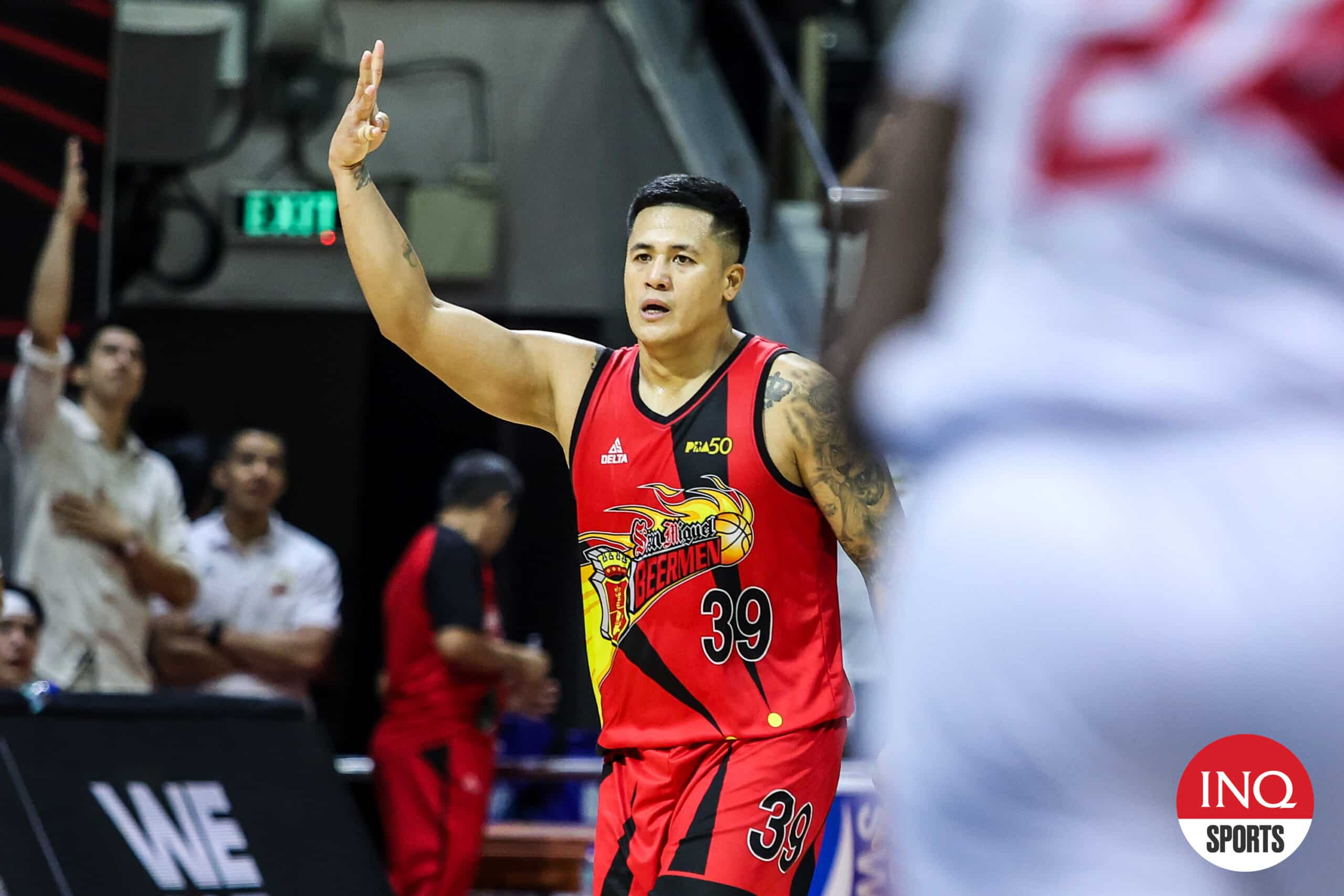 INQUIRERSports's tweet card. After six games in the PBA Philippine Cup Finals, Jericho Cruz emerged as San Miguel Beer’s brightest star.