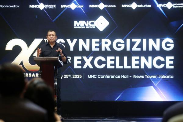 officialinews_'s tweet card. Hary Tanoesoedibjo menyampaikan optimisme tinggi terhadap MNC Kapital Indonesia yang berulang tahun ke-26.