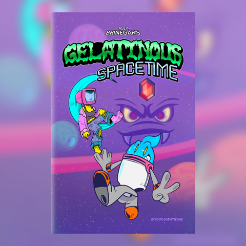 clobberinthyme's tweet card. Grab a digital copy of the slimiest space adventure you've ever seen! Journey with JELL-E, a space cadet from the planet Cubos, as they unlock the sec...