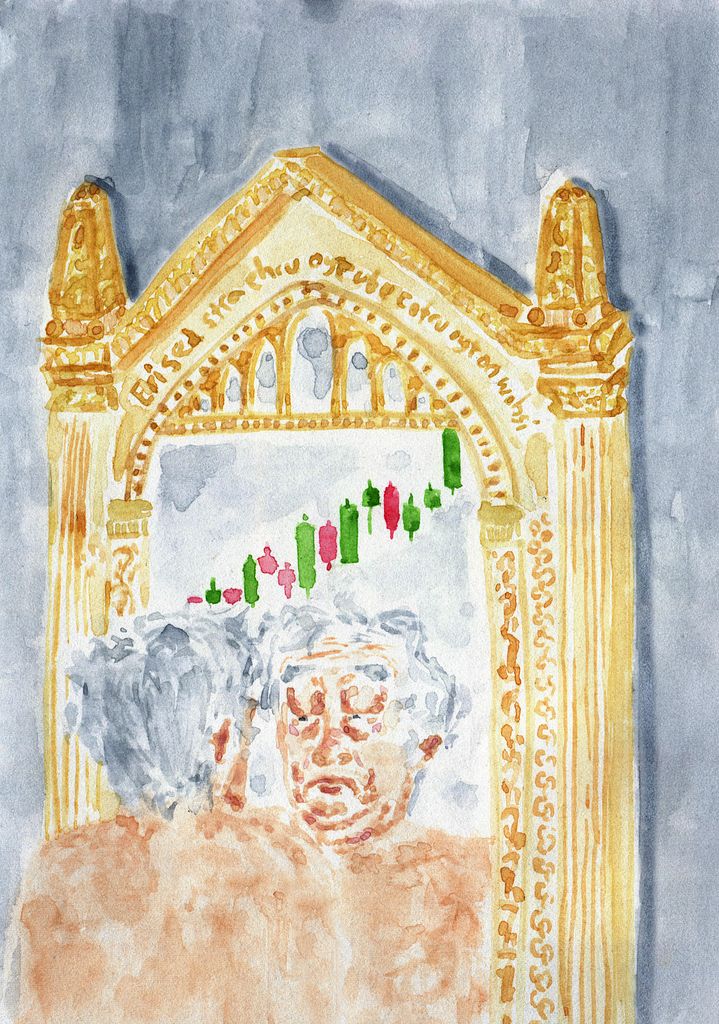 svofshahr's tweet card. Looking into the Mirror of Erised, Satoshi Potter saw a long green candle.