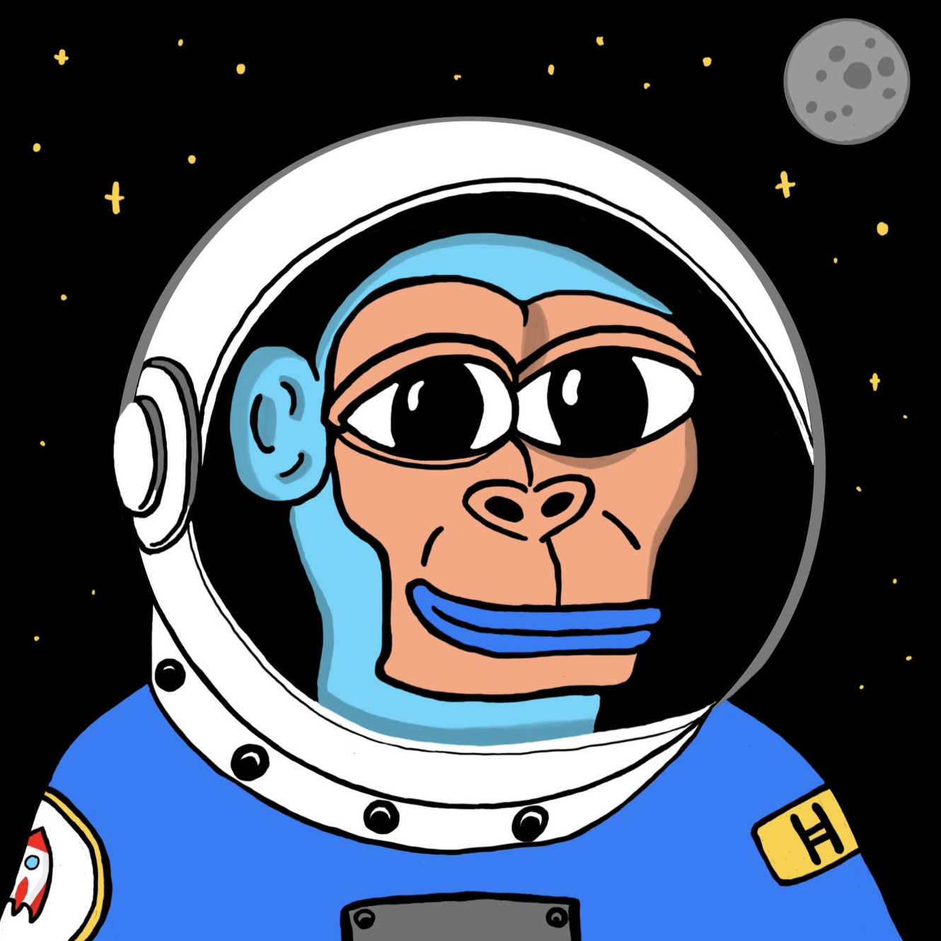 SpaceApeHBAR's tweet card. $SpaceApe meme token on $HBAR $SAUCE. The most cosmic memecoin to ever launch on Hedera. The dogs barked, the frog reigned—but now, the apes ascend. It’s SpaceApe’s universe, and we’re just memeing...