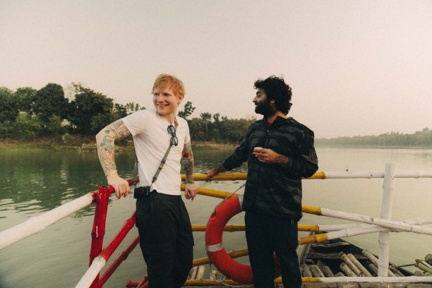 BollySpice's tweet card. This is a Must Listen! Ed Sheeran has teamed up with legendary Indian artist Arijit Singh for a special version of ‘Sapphire’. The new version adds another dimension to Ed’s vibrant summer track. R…