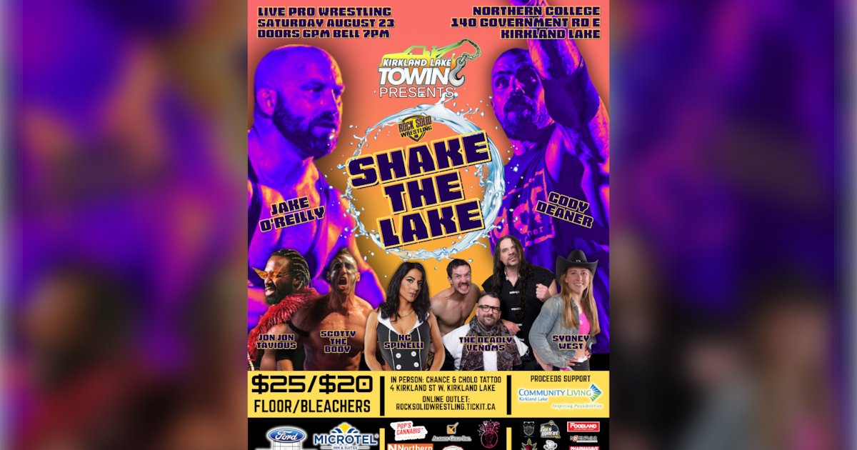 CTVNewsNorthern's tweet card. Professional wrestlers will be throwing down in Kirkland Lake next month. For a third year, Rock Solid Wrestling will be offering live professional wrestling.