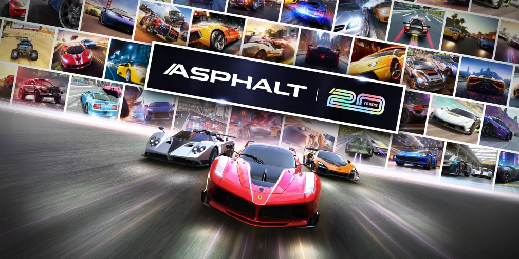 PocketGamer's tweet card. Asphalt Legends is celebrating the franchise’s 20th anniversary with tracks from the past, retro decals, new soundtracks, and a return of the first-ever Asphalt