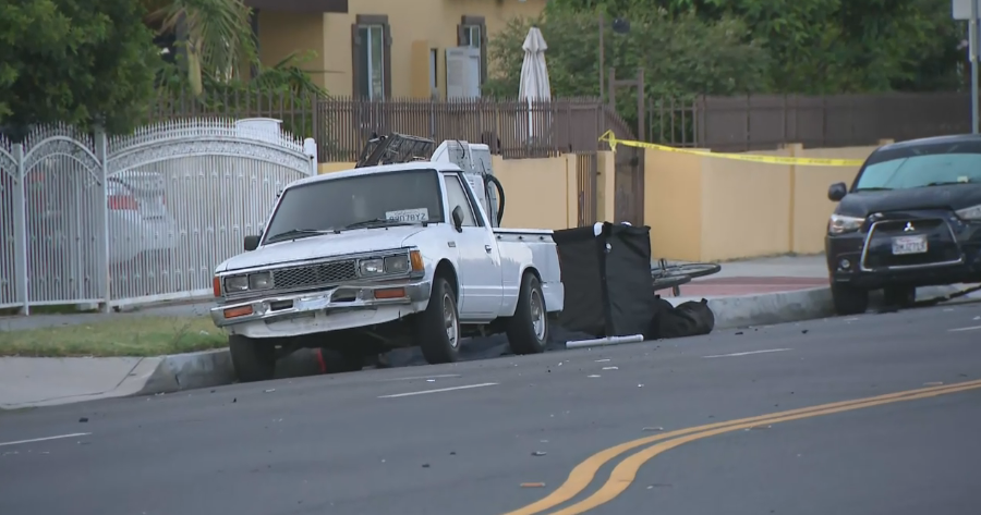 kcalnews's tweet card. Deputies believe the driver fled the scene heading northbound on Clark Avenue in Bellflower.