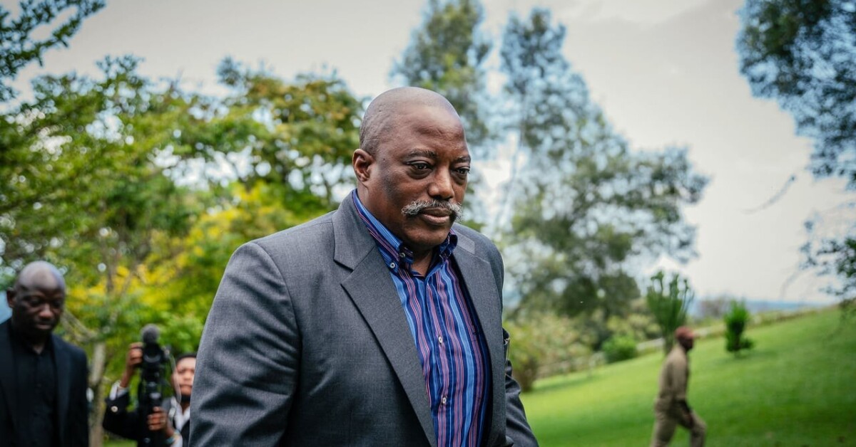 jeune_afrique's tweet card. Procès de Joseph Kabila en RDC : ce que contient le dossier d’accusation