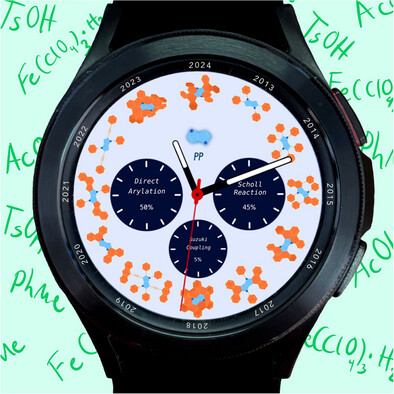 ACES_Journals's tweet card. This artwork captures the π-expansion evolution of pyrrolo[3,2-b]pyrroles from 2013 to 2024. Key structures are positioned as clock hours based on their synthesis year. Around the dial, three...