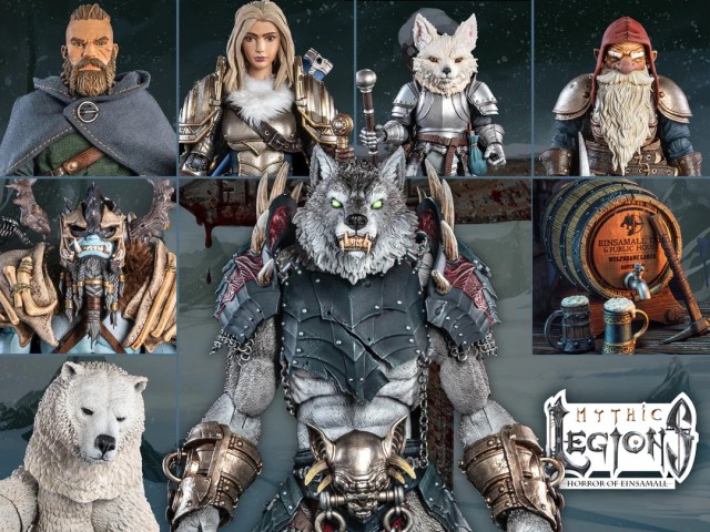 BiffBamPop's tweet card. With the new Mythic Legions release, we travel to the far reaches of the Northlands to a relatively unknown town called Einsamall.