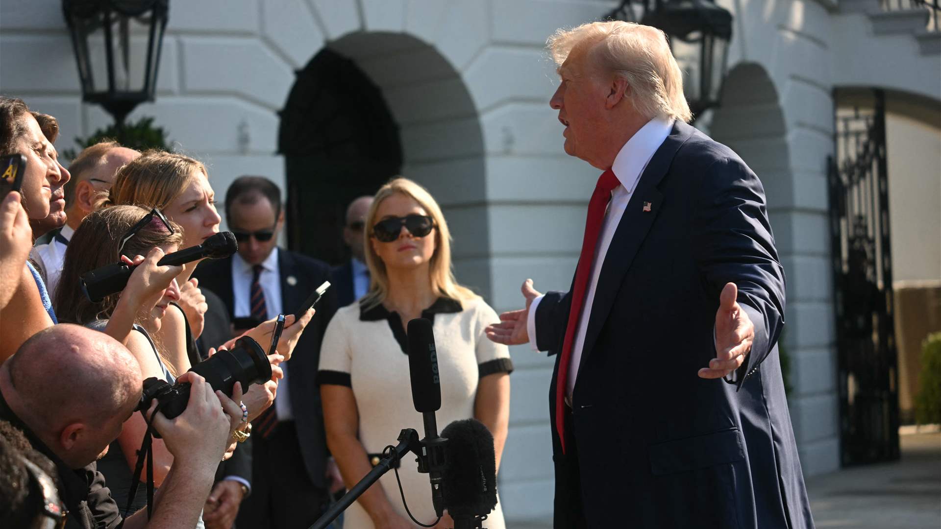 LBCI_News_EN's tweet card. Trump says Hamas doesn't want a deal, 'want to die'