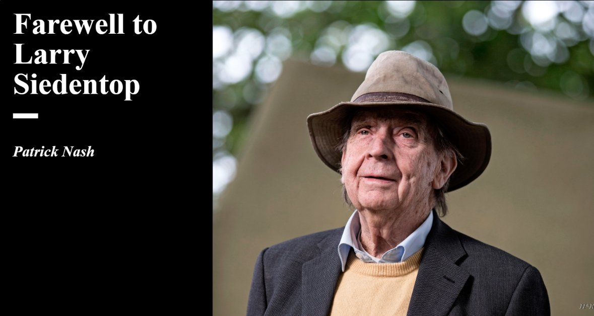 tommyhigham's tweet card. I first met Sir Larry Siedentop in June 2015, one year before Brexit and 800 after the signing of Magna Carta.