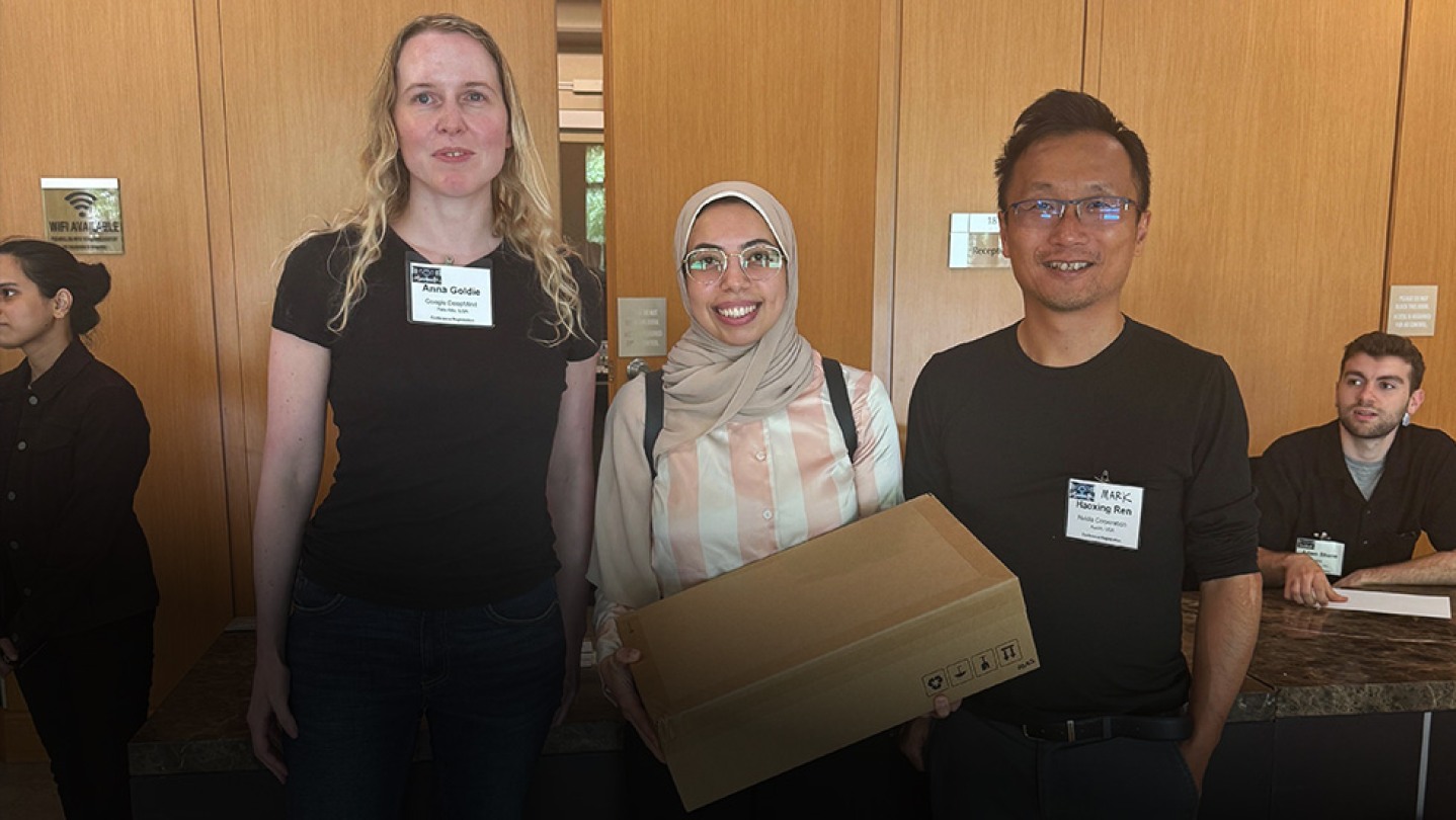 brownengin's tweet card. Abdelatty wins Best Paper award at International Conference on LLM-Aided Design