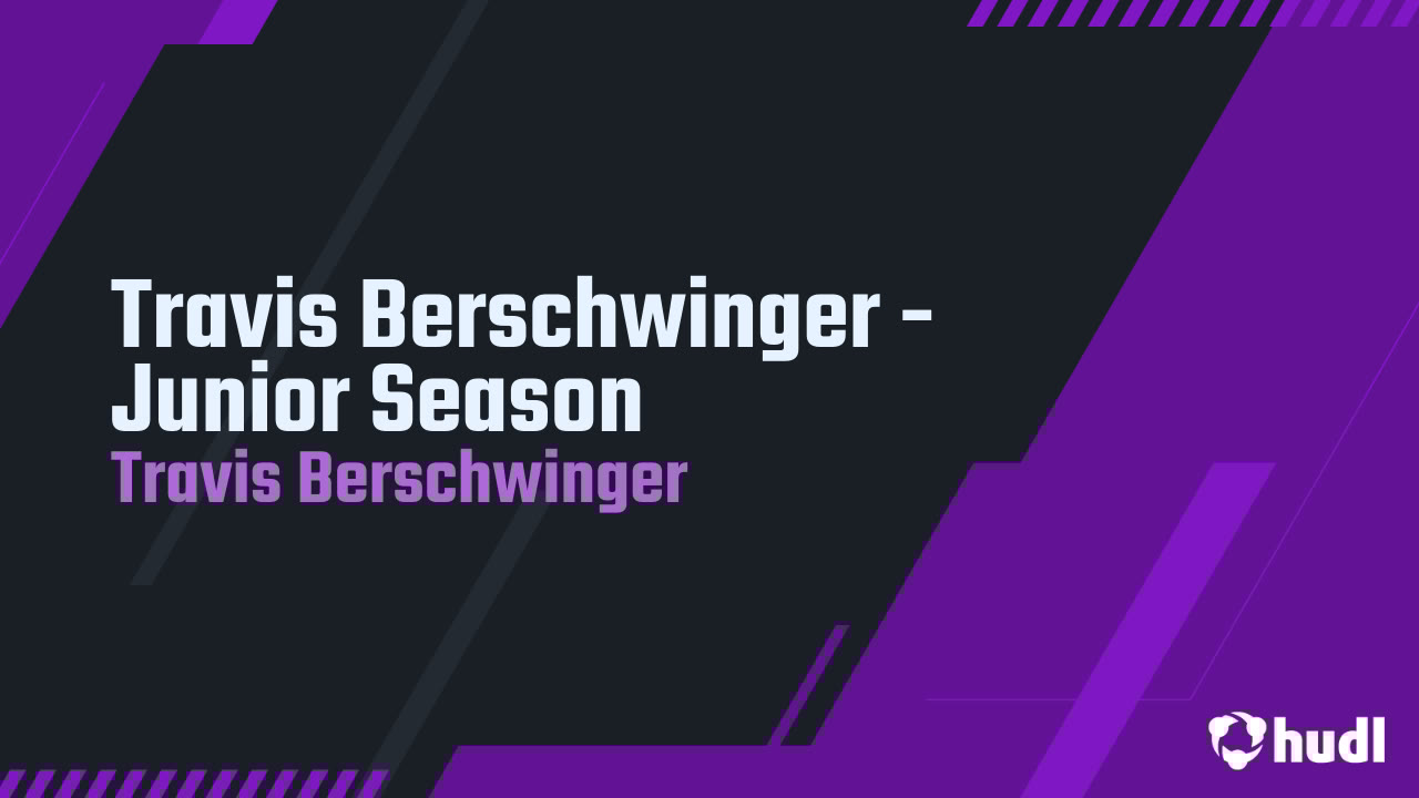 TravisBersch's tweet card. Travis Berschwinger - Junior Season