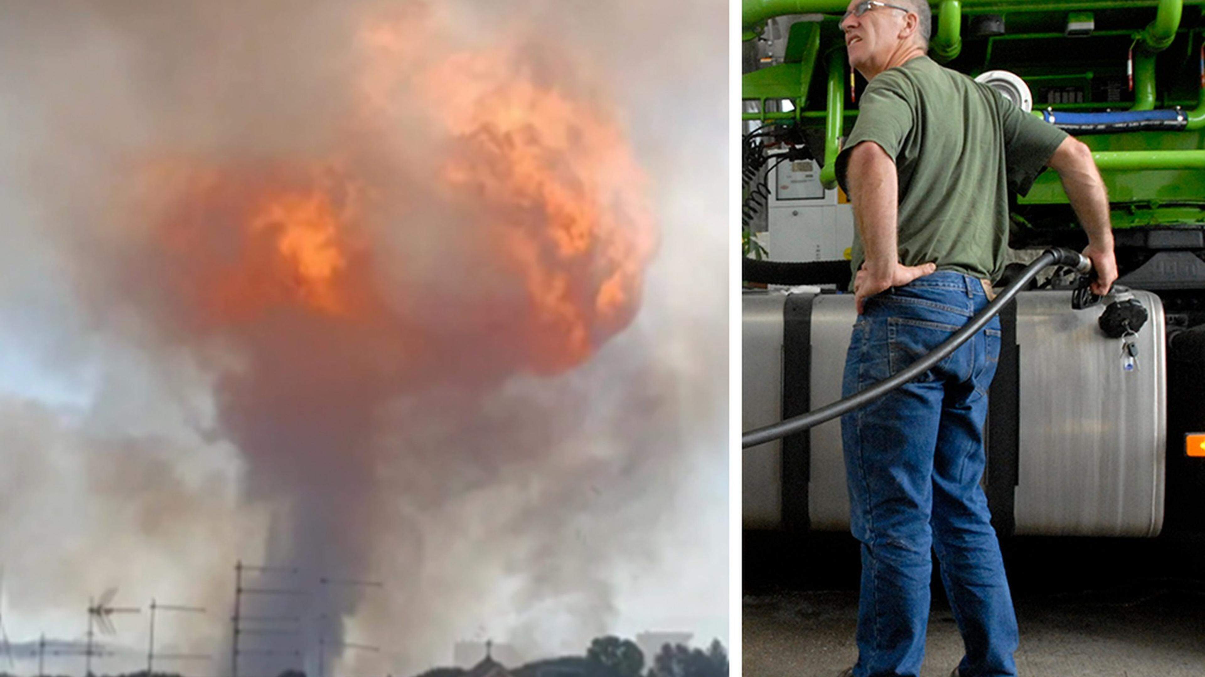 Nieuwsblad_be's tweet card. Minstens 36 mensen raakten vrijdag gewond na een gigantische ontploffing in een tankstation in Rome. Is zo’n explosie ook bij ons mogelijk? En hoe (on)veilig is het in de buurt van benzine- en...