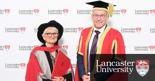 LancasterPress's tweet card. Former senior diplomat and politician Pauline Neville-Jones has received the honorary degree of Doctor of Laws at the July graduation ceremonies.