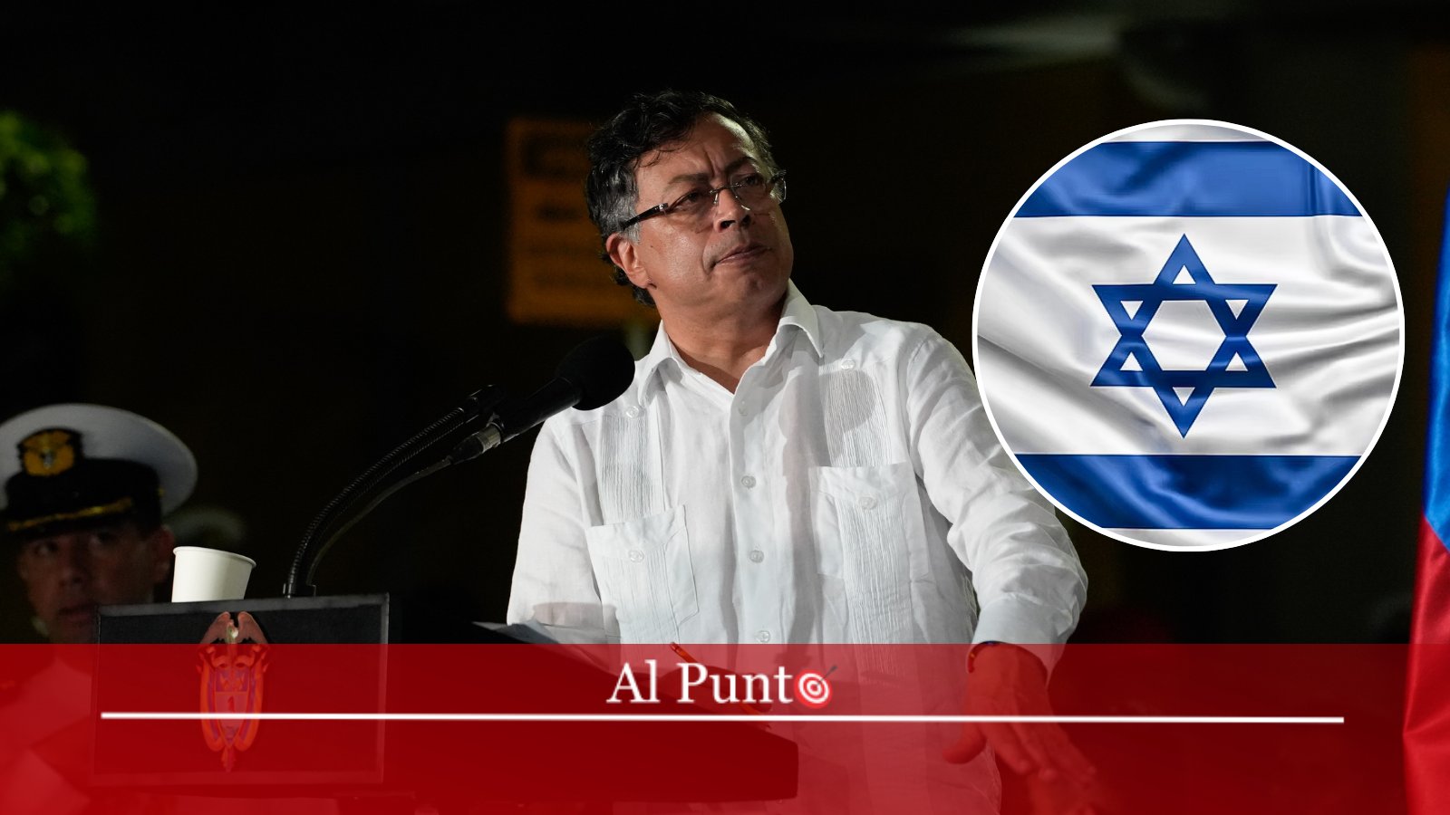 AlPuntoCol's tweet card. Gustavo Petro ordenó a la Armada bloquear barcos cargados de carbón rumbo a Israel, en un pulso frontal contra lo que denuncia como genocidio en Gaza.