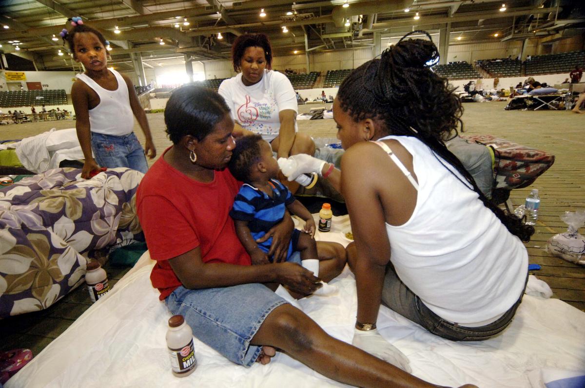 LeveesOrg's tweet card. While people drowned on live TV, FEMA turned away rescue efforts. The buses that could have saved 20,000 sat underwater. This is the real Katrina story.