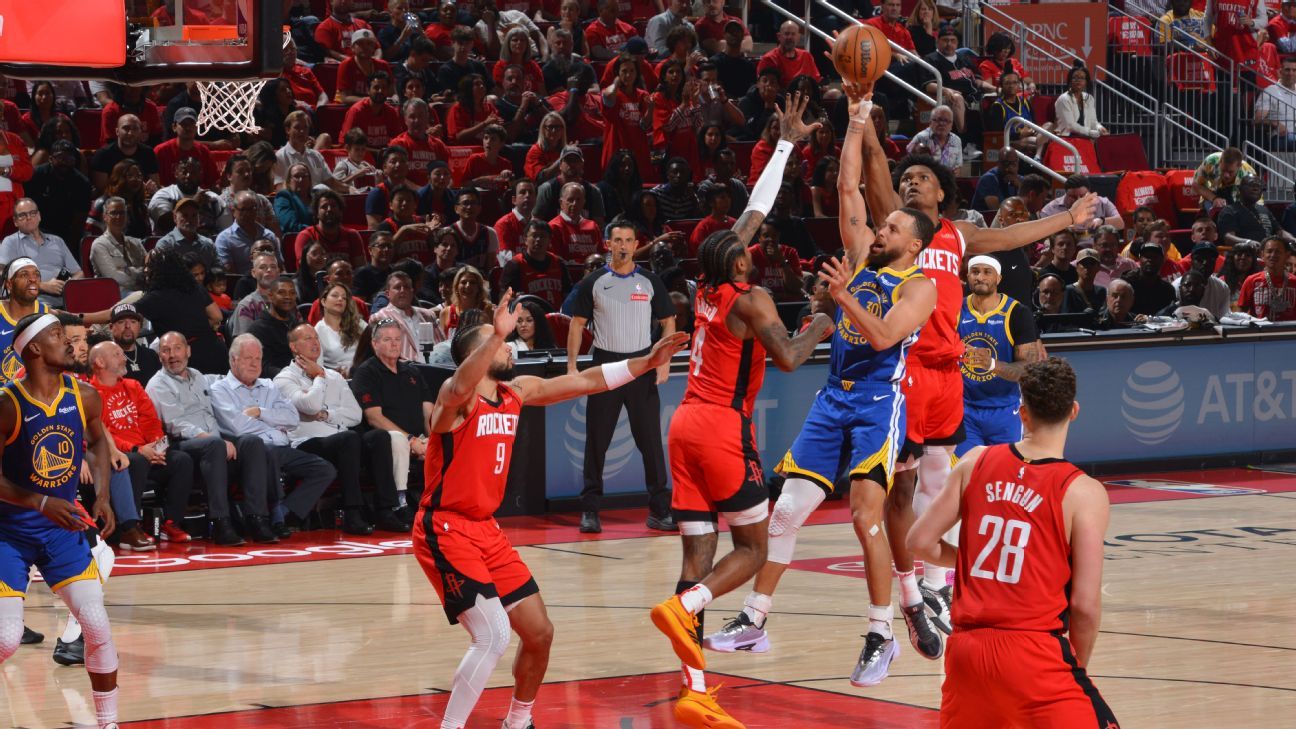 JasonHawkHarris's tweet card. Warriors coach Steve Kerr said Rockets defenders are trying to "outsmart the rules" by hitting Stephen Curry's hand after he releases his shot and said it's something he hopes the league addresses...