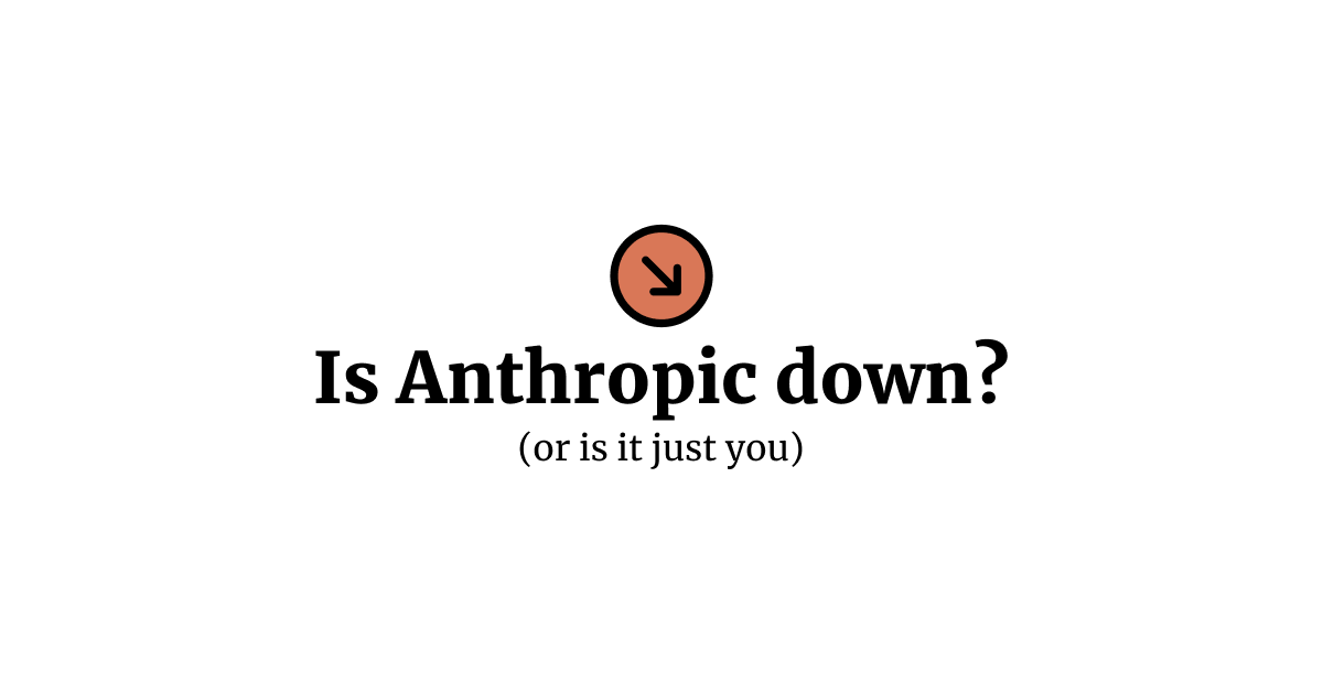 upamune's tweet card. Check and report if Anthropic is down for others or just you