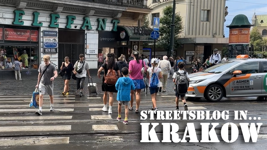 MRC_SLC's tweet card. Check out how car drivers simply stop for pedestrians — and not just pedestrians in a crosswalk, but also pedestrians about to enter a crosswalk or even just thinking about maybe entering a crosswalk.