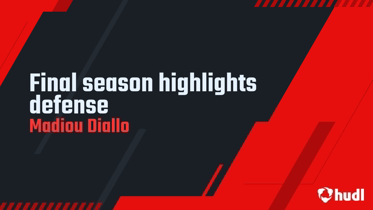 mdiallo53's tweet card. Final season highlights defense