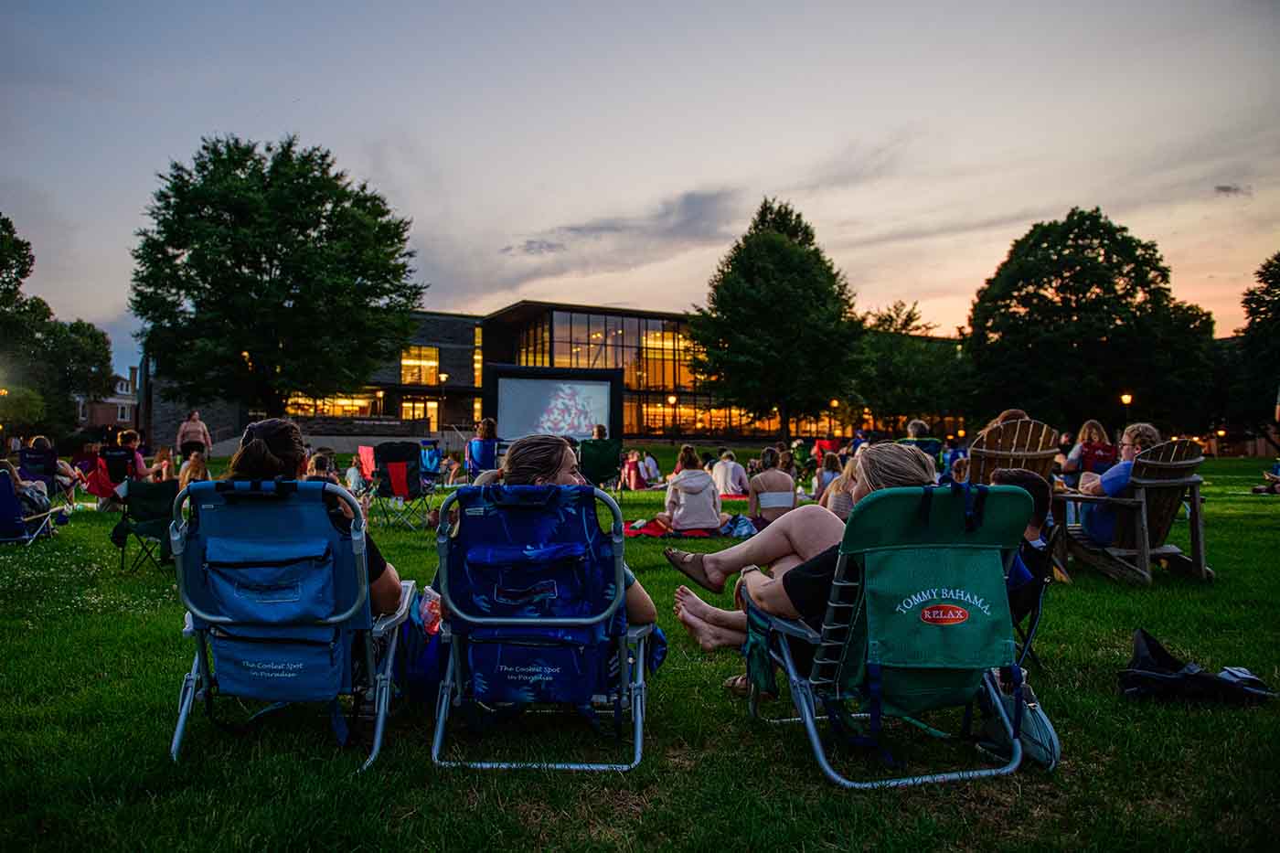 LafCol's tweet card. Lafayette’s free outdoor movie series returns in June for students, staff, faculty, and neighbors to enjoy.