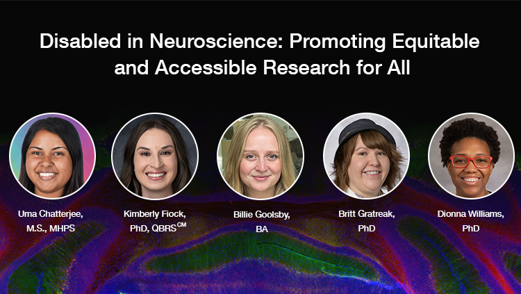 NeuronlineSfN's tweet card. In this webinar, disabled neuroscientists share their personal stories, offering practical advice from diverse perspectives on navigating an academic career.