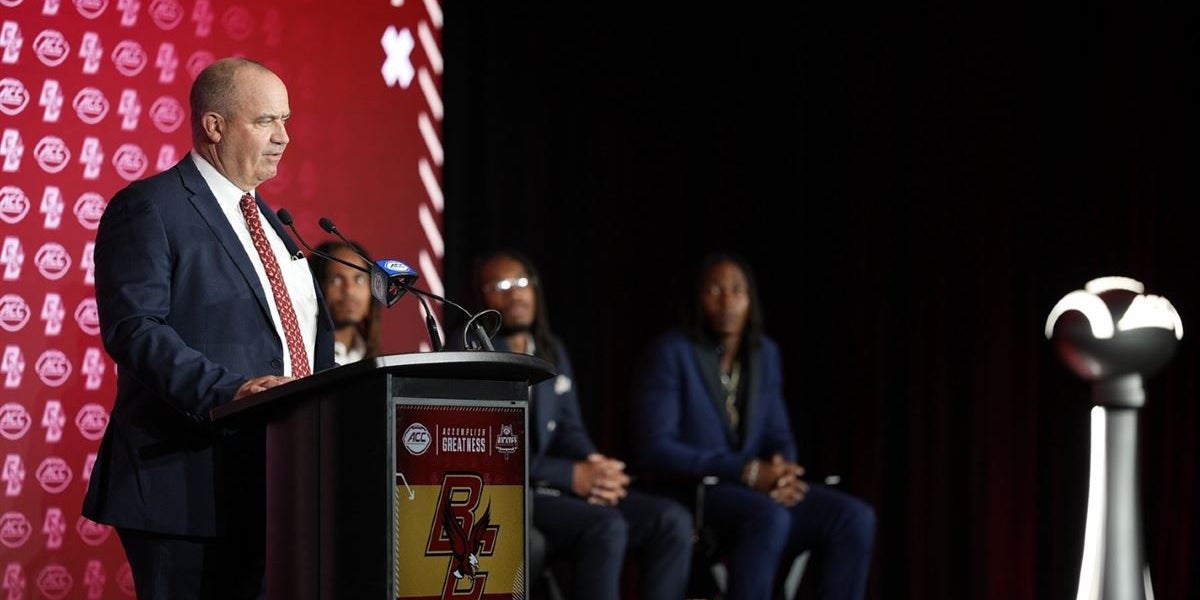 BCEagleInsider's tweet card. The head coach gave some details on how it works in Chestnut Hill.