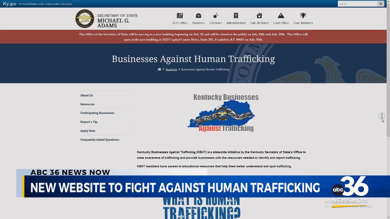 KYSecState's tweet card. Kentucky Secretary of State Michael Adams is promoting the Kentucky Businesses Against Trafficking program, equipping hotels, liquor stores and other businesses with tools to detect and report human...