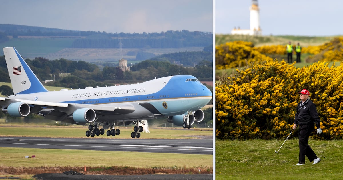 robertwvaagan's tweet card. US President to meet Keir Starmer as golf trip offers chance to hear UK position on Palestinian state recognition