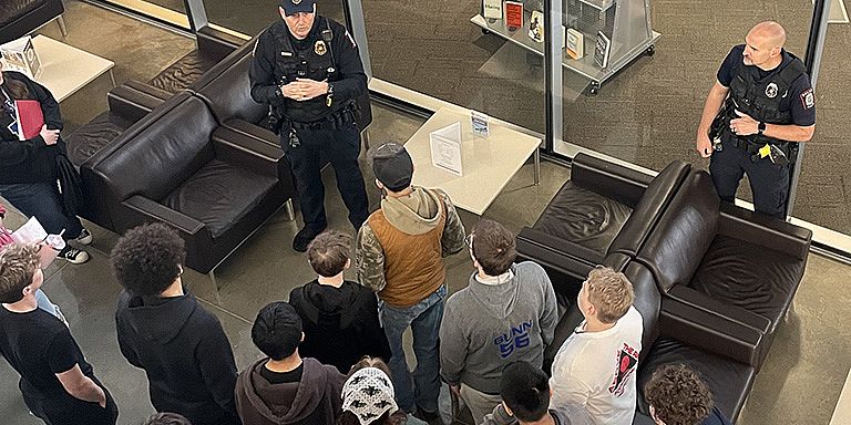 IUpolice's tweet card. It started with a single phone call that now brings more than 500 middle-schoolers to the IU Columbus campus each spring.