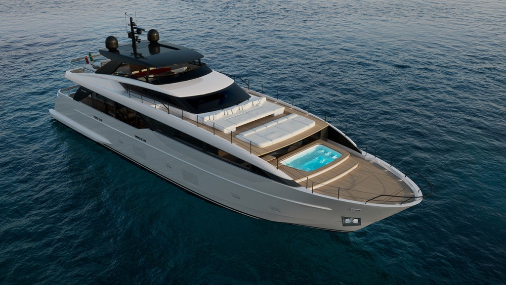 RobbReport's tweet card. Sanlorenzo has added a new 110-foot model to the acclaimed asymmetric line. The SL110A defies standard superyacht design to create larger interiors.