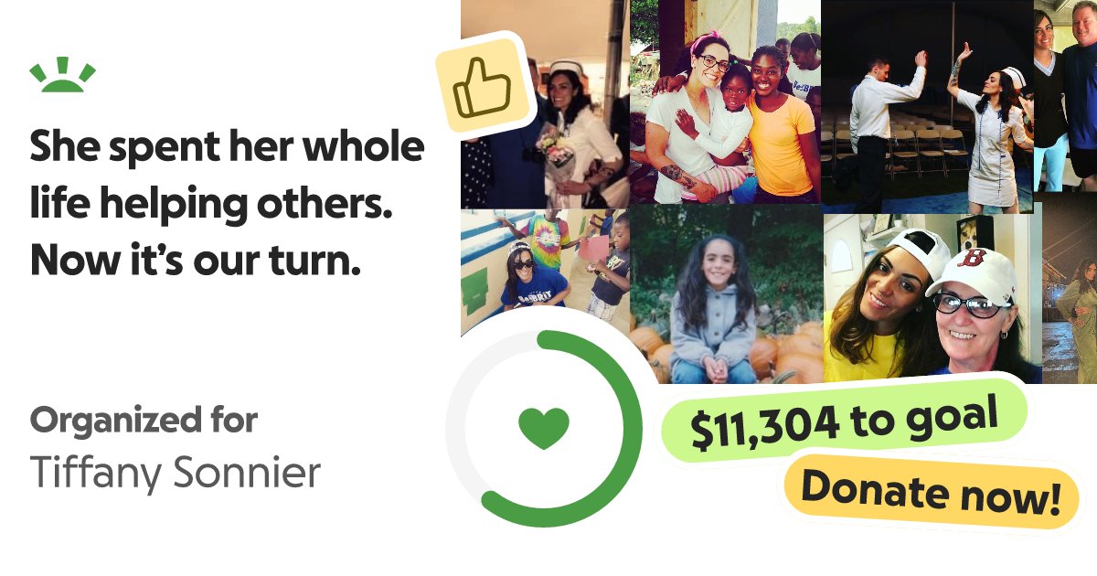 ReggieReySky's tweet card. Tiffany has had one hell of a year. Actually, she ha… James Gillis needs your support for She spent her whole life helping others. Now it’s our turn.