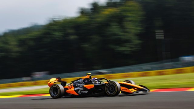 feeder_series's tweet card. Alex Dunne took his second F2 pole position of 2025 Friday at Spa in dominant fashion, finishing more than four tenths clear of Ritomo Miyata and Roman Staněk in second and third respectively. 