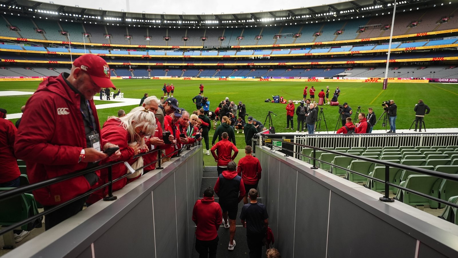 RTEsport's tweet card. The MCG will look a lot different this week, as the Wallabies and British and Irish Lions look to threaten the biggest ever crowd for a rugby game at Australia's most famous sporting venue, that...