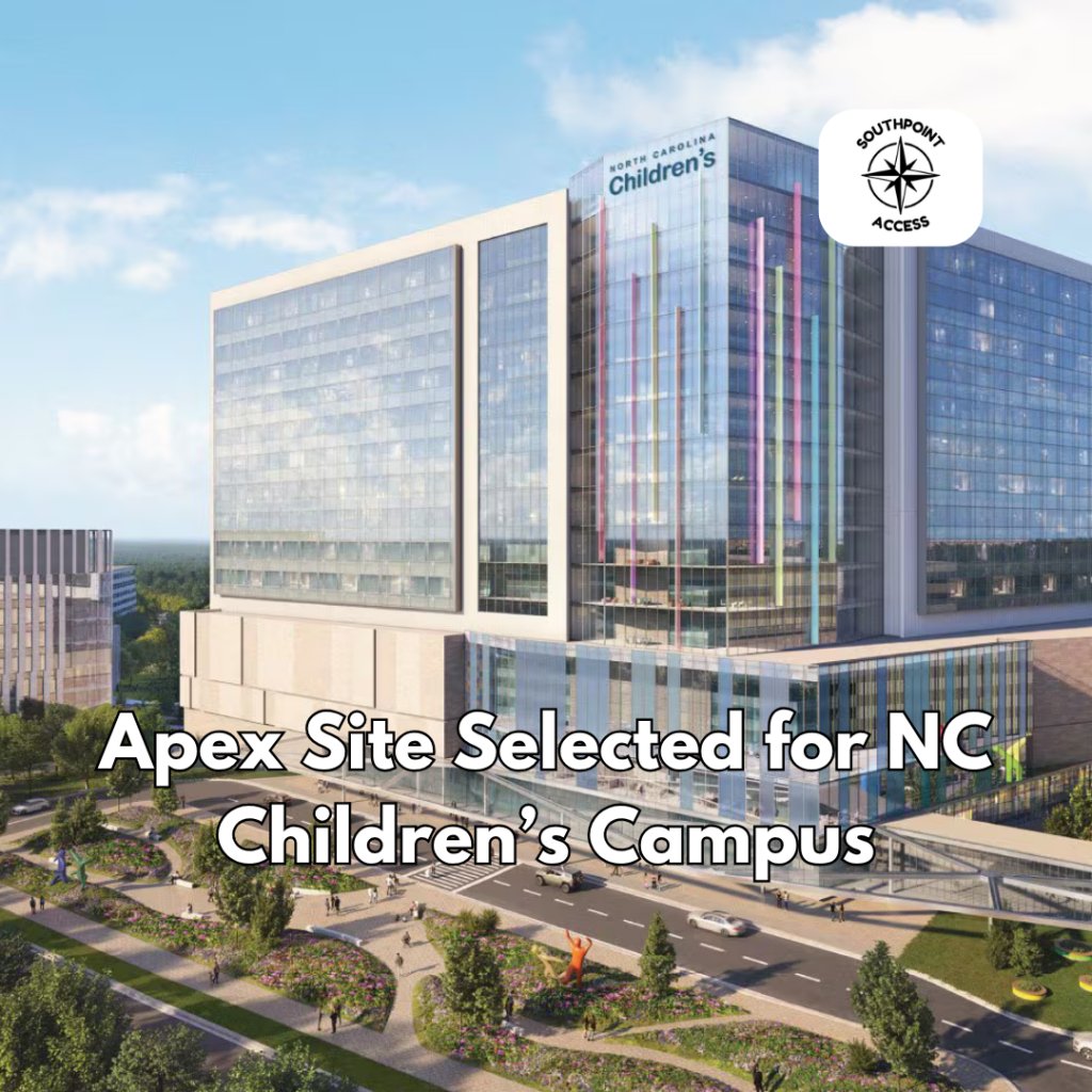 BWFPATH's tweet card. North Carolina Children’s Health – a partnership between UNC Health and Duke Health – has picked 230 acres near U.S. 1 and NC 540 in