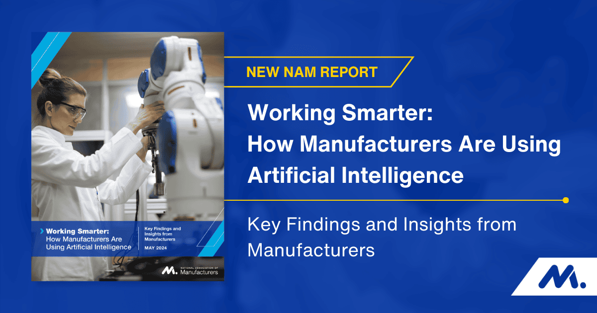 mattdykema's tweet card. AI in Manufacturing
