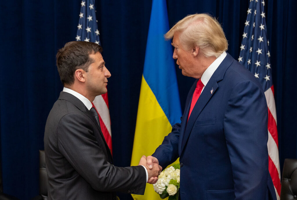 TrumpFile's tweet card. Donald Trump asks President Volodymr Zelensky to investigate Ukraine's involvement in the Mueller investigation and Joe Biden's business dealings in the country. The request comes after Zelensky asks...