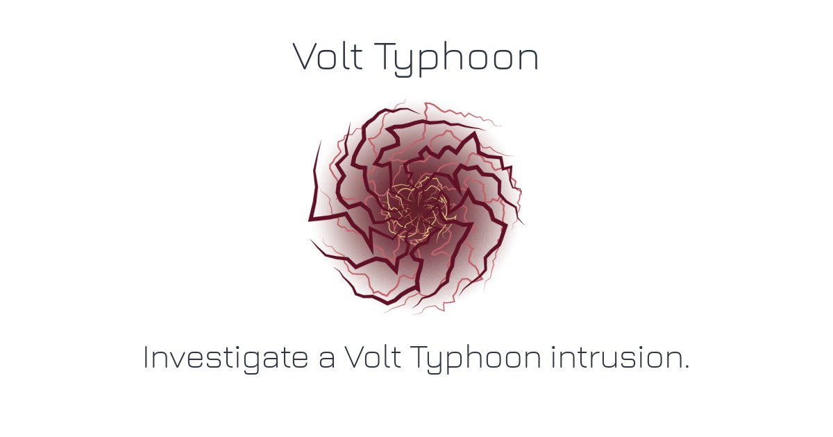 ACEResponder's tweet card. Welcome to the Volt Typhoon challenge! In this challenge, you will encounter a simulated incident that draws inspiration from the Volt Typhoon's infamous tactics. As a member of the incident response...