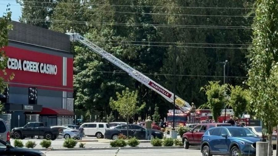 NFSAorg's tweet card. A server room fire at Quil Ceda Creek Casino in Marysville was swiftly contained, ensuring safety and minimal disruption.